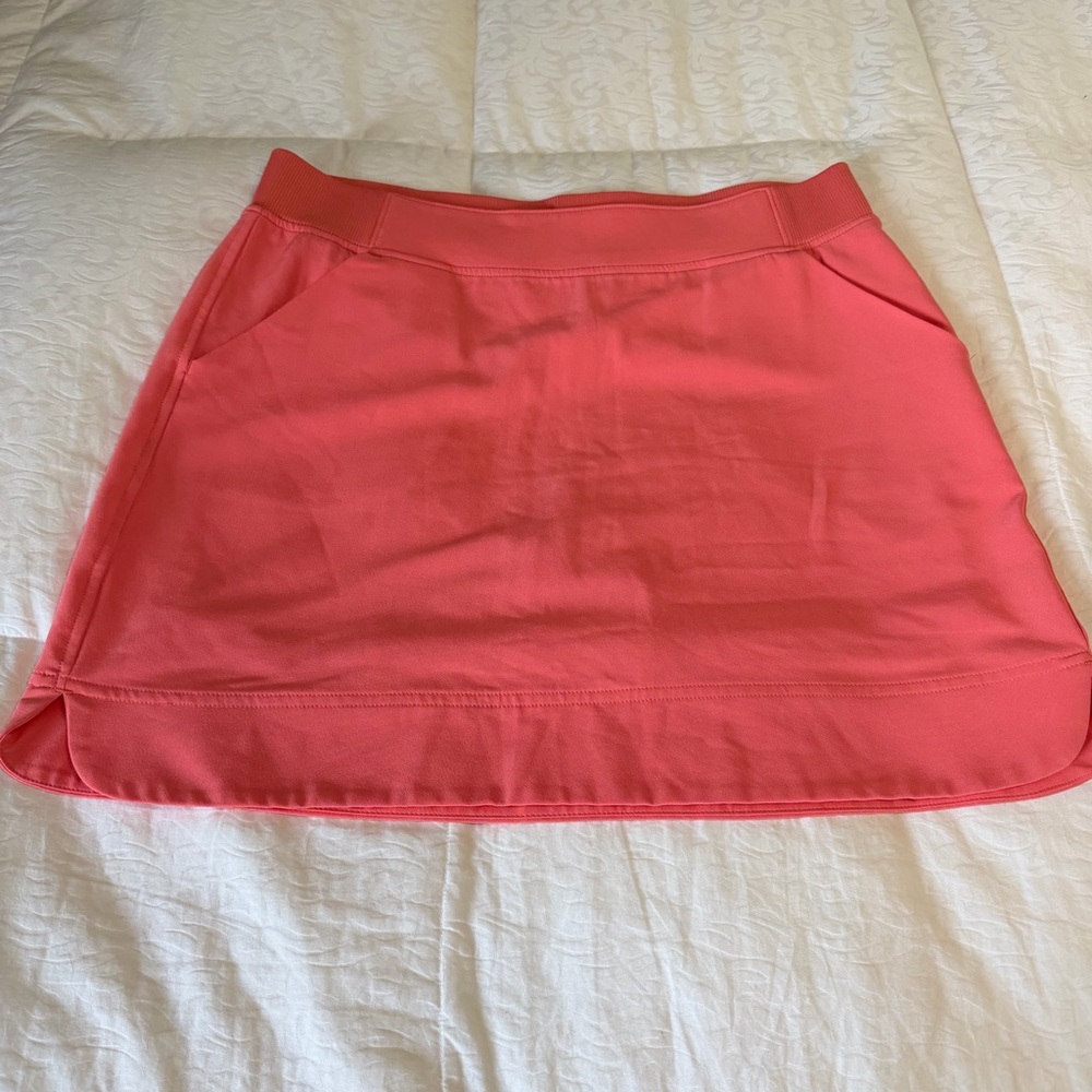 32 Degrees Cool Athletic Skort Coral Pink Built In Shorts Pockets Activewear
